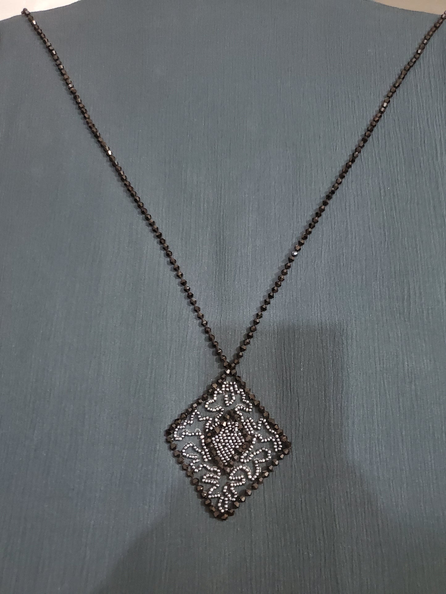 Teal blue LuxuryEmbroideredAbayawithTassel,pay advance n save 5% off