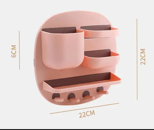 Bathroom Organizer Shelf Wall Mounted Storage Holder With Hooks Floating Shelves For Towels Bath Supplies Wall Shelf,5% off on Advance payment