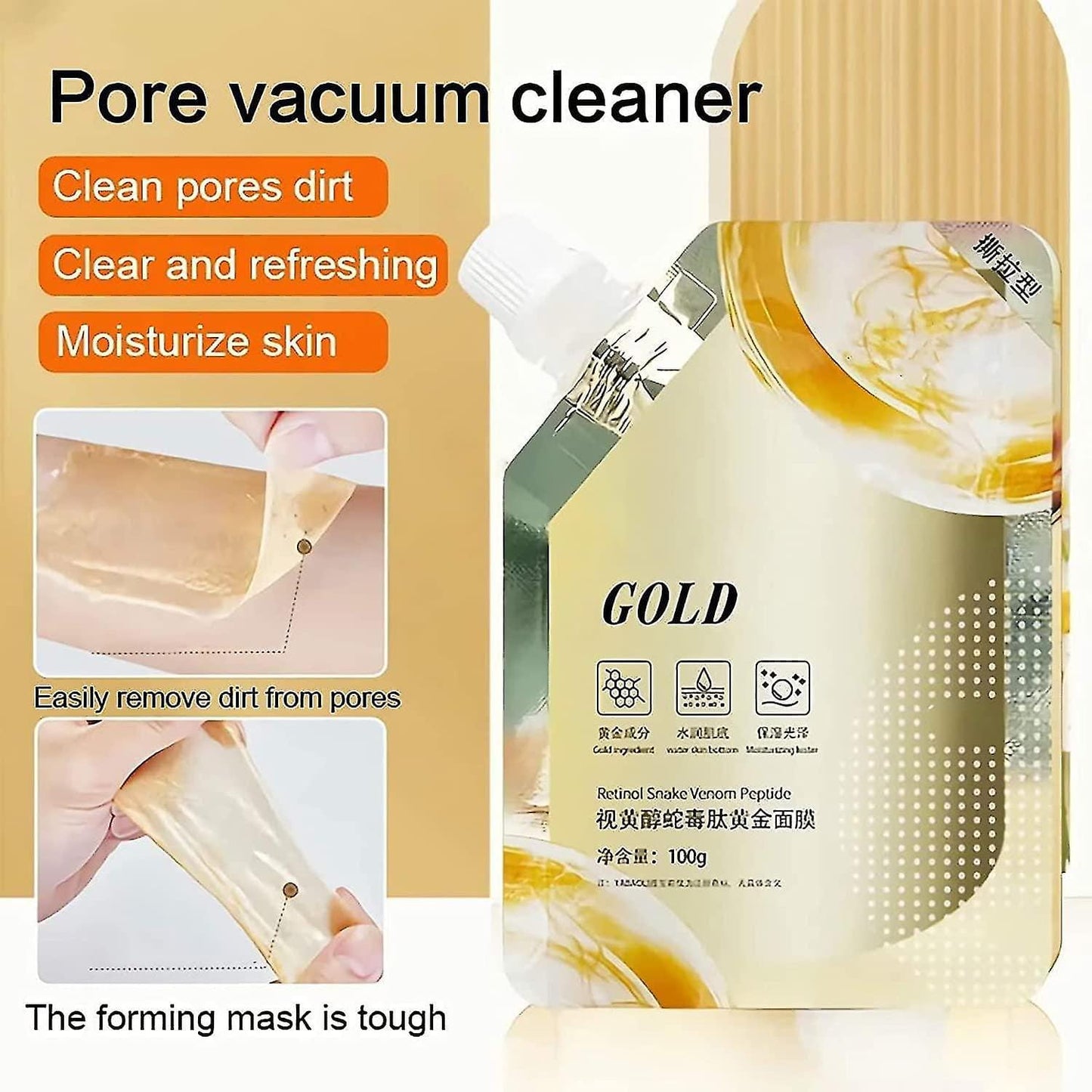 Retinol gold mask deep moisturizing brightening anti-aging lifting oil tear-off,pay advance n save 5%