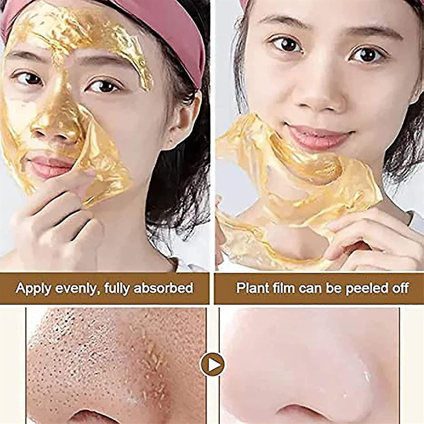 Retinol gold mask deep moisturizing brightening anti-aging lifting oil tear-off,pay advance n save 5%