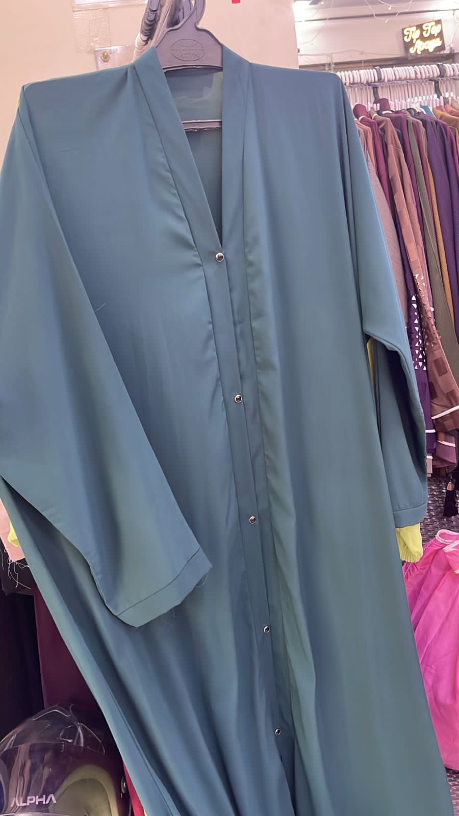 Front open malai Georgette abaya